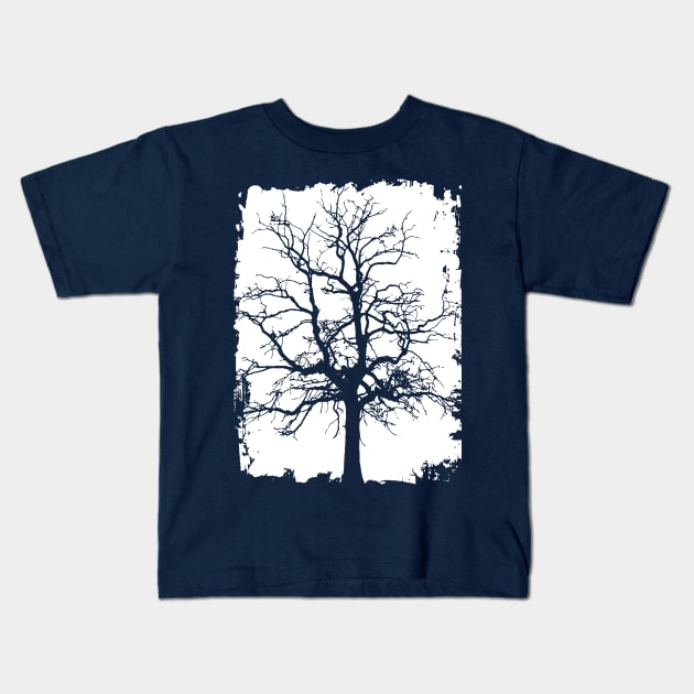 Vintage Inspired Tree Silhouette Fashion Kids T-Shirt by PallKris